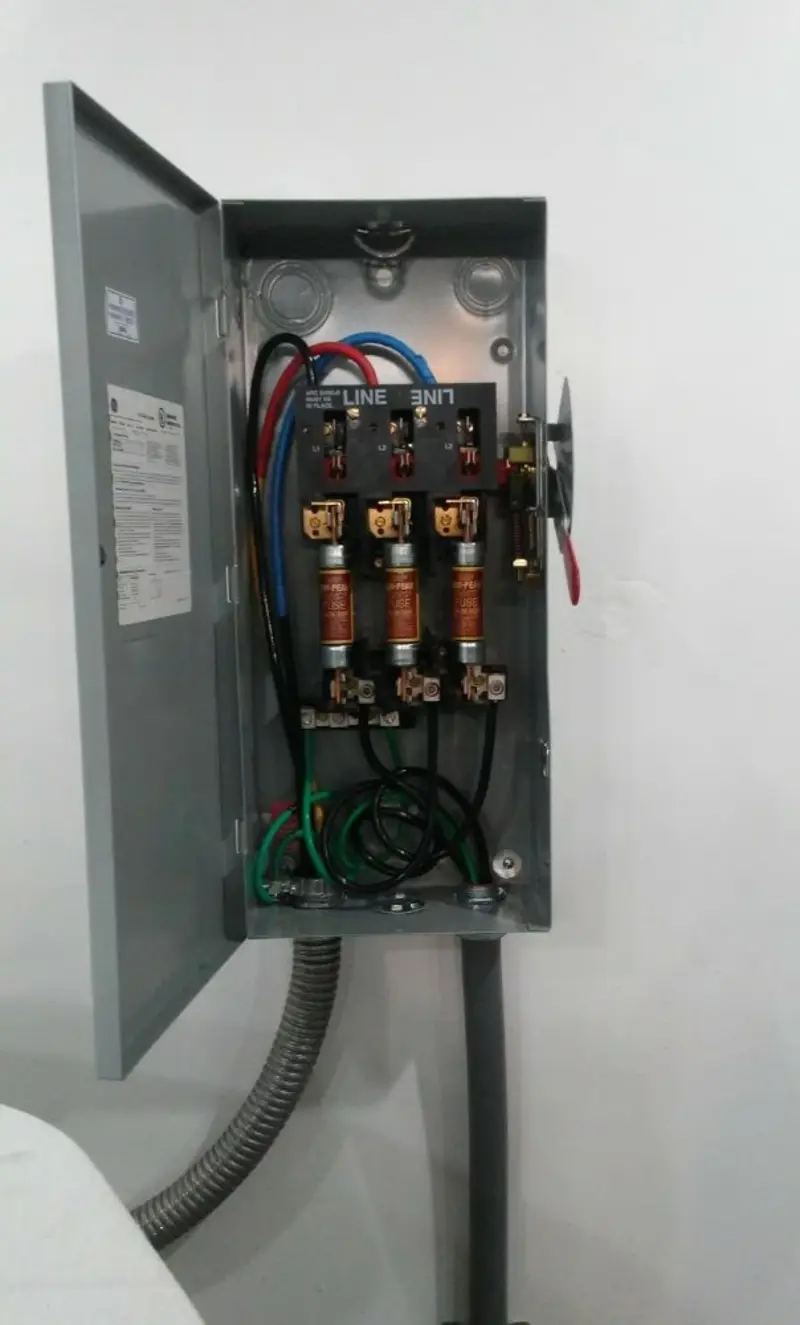 Three-phase disconnect switch installed for Electrical Wiring & Rewiring in Forestville